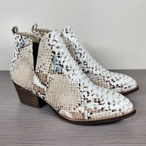 CL by Laundry Cherish Snakeskin-Print Ankle Boots